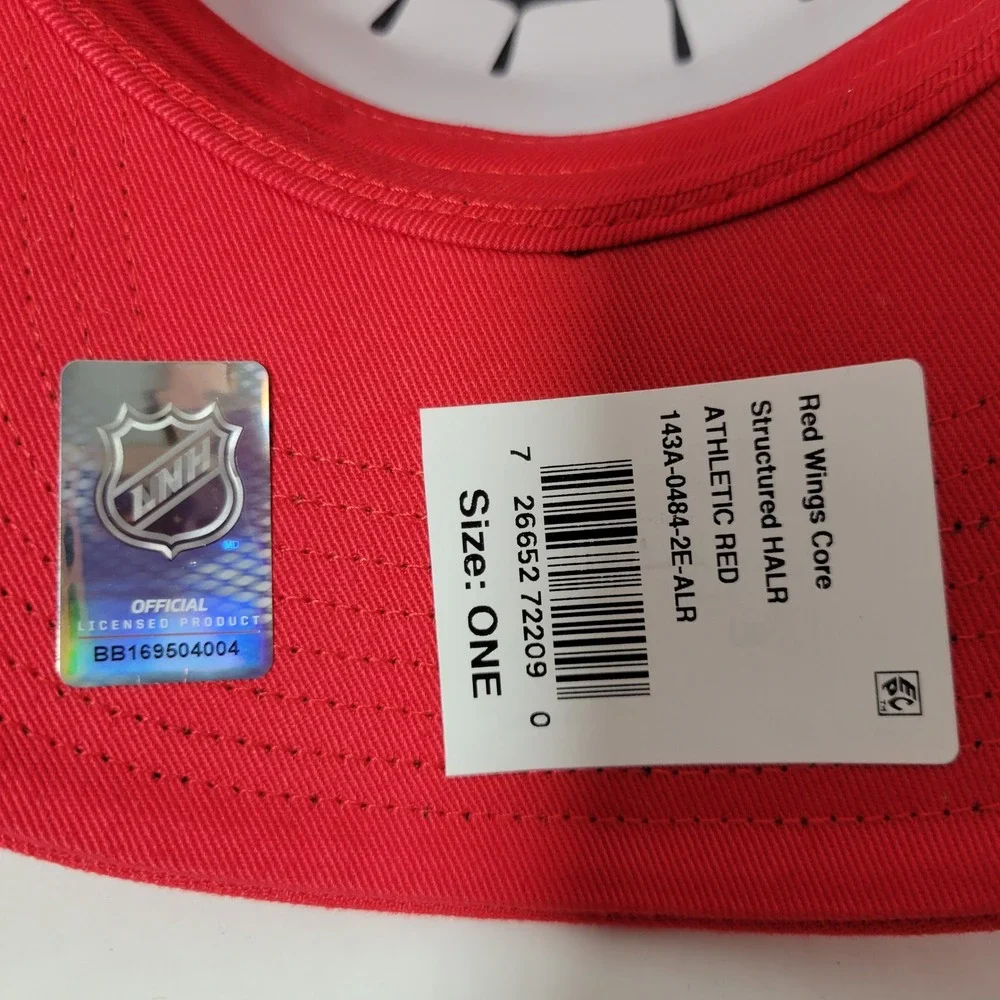 Fanatics Detroit Red Wings Hat Unisex Adjustable Red Core Structured NHL Cap NEW